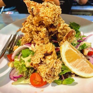 Deep fired soft shell crab